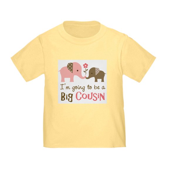 CafePress - Big Cousin Elephan T Shirt - Cute Toddler T-Shirt, 100% Cotton