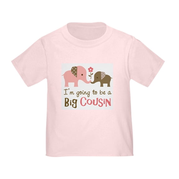 CafePress - Big Cousin Elephan T Shirt - Cute Toddler T-Shirt, 100% Cotton