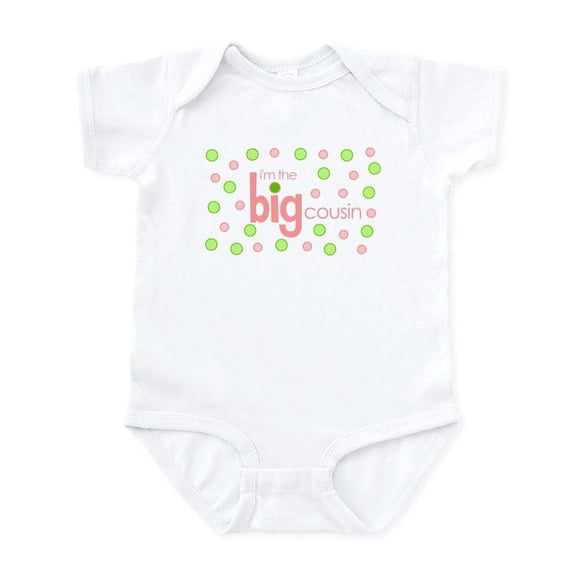 CafePress - Big Cousin T Shirt Infant Bodysuit - Baby Light Bodysuit, Size Newborn - 24 Months