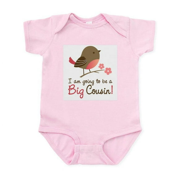CafePress - Big Cousin To Be Mod Bird Infant Bodysuit - Baby Light Bodysuit, Size Newborn - 24 Months
