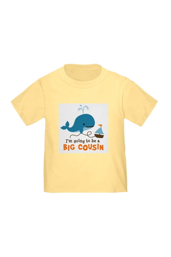 - Big Cousin To Be Mod Whale T Shirt - Cute Toddler T-Shirt, 100% Cotton