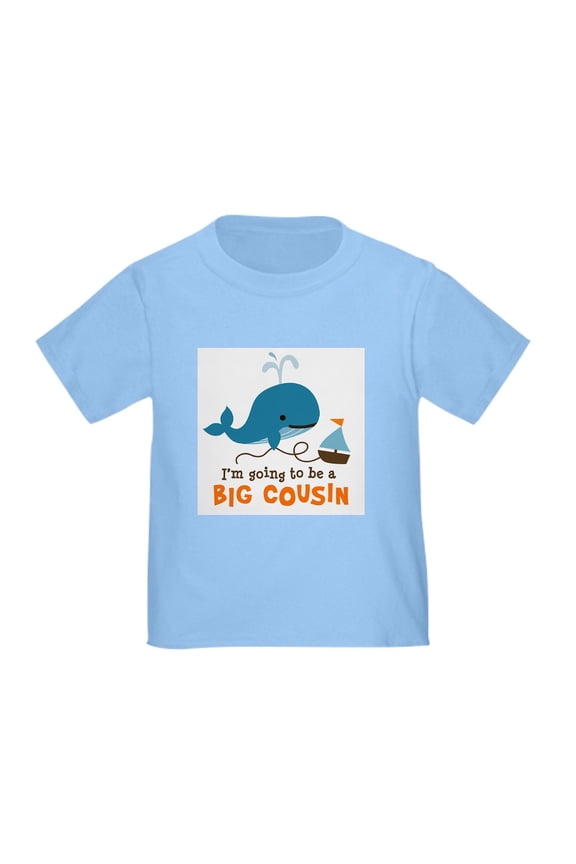 - Big Cousin To Be Mod Whale T Shirt - Cute Toddler T-Shirt, 100% Cotton