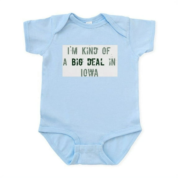 CafePress - Big Deal In Iowa Infant Bodysuit - Baby Light Bodysuit, Size Newborn - 24 Months