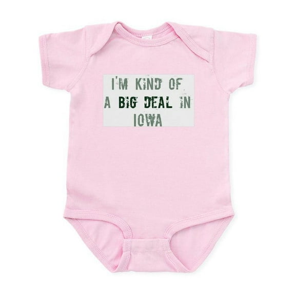 CafePress - Big Deal In Iowa Infant Bodysuit - Baby Light Bodysuit, Size Newborn - 24 Months