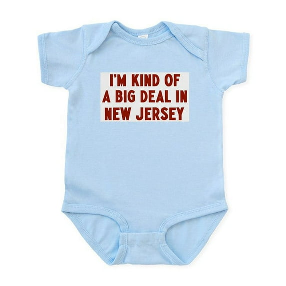 CafePress - Big Deal In New Jersey Infant Bodysuit - Baby Light Bodysuit, Size Newborn - 24 Months