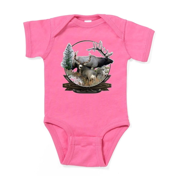 CafePress - Big Game Elk And Deer - Cute Infant Bodysuit Baby Romper - Size Newborn - 24 Months