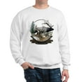 thumbnail image 1 of CafePress - Big Game Elk And Deer Sweatshirt - Crew Neck Sweatshirt, 1 of 4