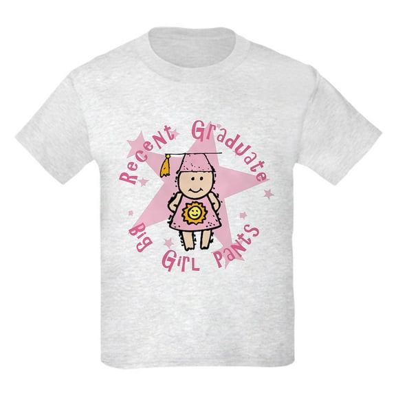 CafePress - Big Girl Pants Kids Light T Shirt - Light Classic Kids Graphic, Short Sleeve T-Shirt, Sizes XS-XL