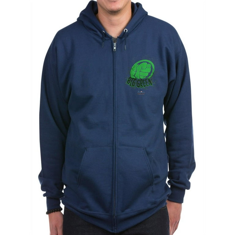 CafePress - Big Green Hulk Fist - Zip Hoodie, Classic Hooded Sweatshirt  with Metal Zipper