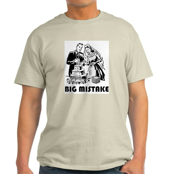 CafePress - Big Mistake Light T Shirt - Men's Classic Graphic T-Shirt