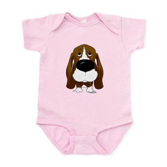 CafePress - Big Nose Basset Infant Bodysuit - Baby Light Bodysuit, Size Newborn - 24 Months