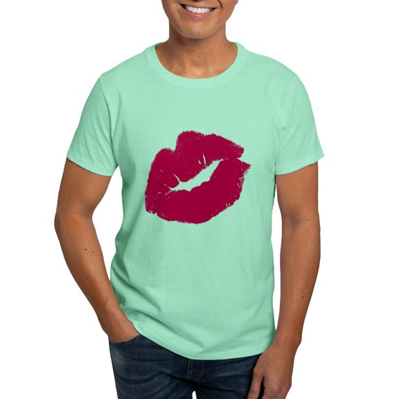 CafePress - Big Red Smooch T Shirt - Men's Classic Graphic Cotton T-Shirt