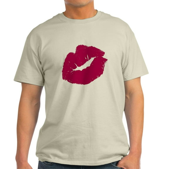 CafePress - Big Red Smooch T Shirt - Men's Classic Graphic T-Shirt