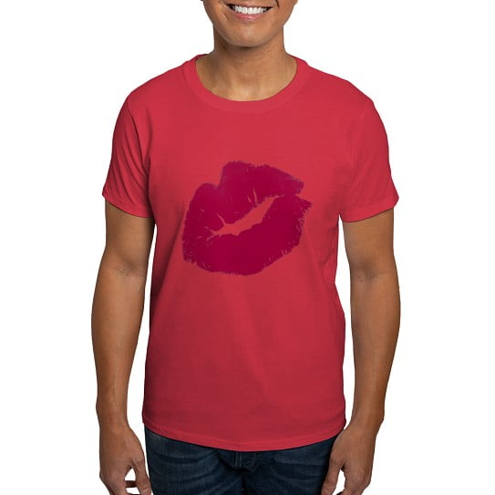 CafePress - Big Red Smooch T Shirt - Men's Classic Cotton T-Shirts
