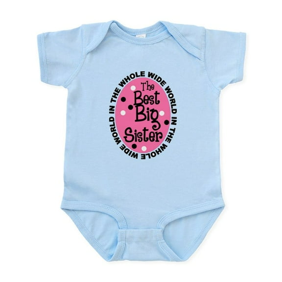 CafePress - Big Sis Body Suit - Baby Light Bodysuit, Size Newborn - 24 Months