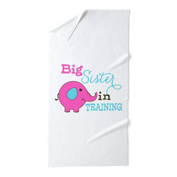 CafePress - Big Sister In Training Elephant - Large Beach Towel, Soft 30"x60" Towel with Unique Design