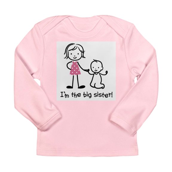 CafePress - Big Sister Stick People Long Sleeve Infant T Shi - Long Sleeve Infant T-Shirt