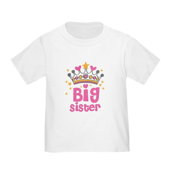 CafePress - Big Sister T Shirt - Cute Toddler T-Shirt, 100% Cotton