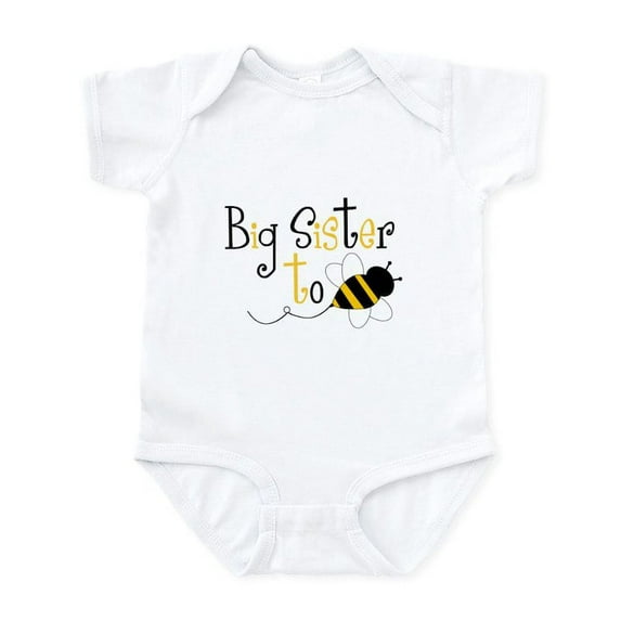 CafePress - Big Sister To Bee Infant Bodysuit - Baby Light Bodysuit, Size Newborn - 24 Months