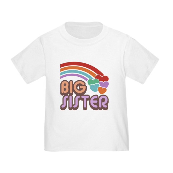 CafePress - Big Sister Toddler T Shirt - Cute Toddler T-Shirt, 100% Cotton
