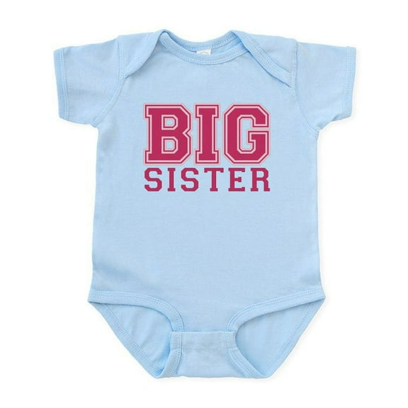 CafePress - Big Sister Varsity Infant Bodysuit - Baby Light Bodysuit, Size Newborn - 24 Months