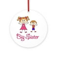 thumbnail image 1 of CafePress - Big Sister With Little Brother -  Round Wood Ornament 4", 1 of 2