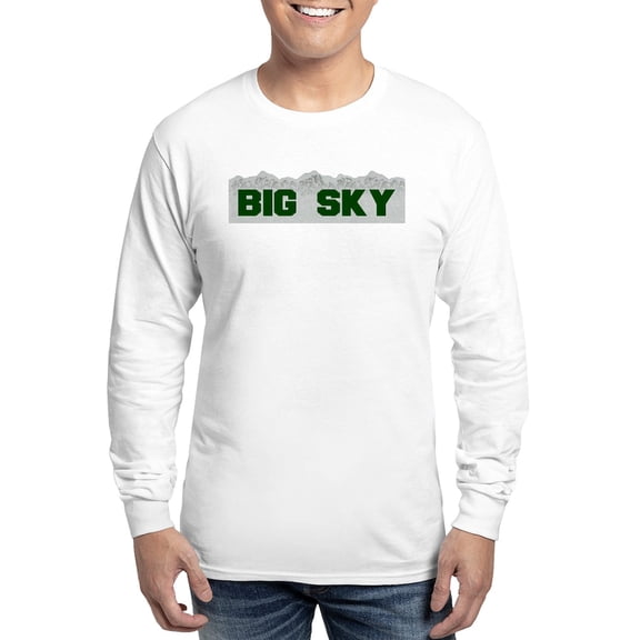 CafePress - Big Sky Long Sleeve T Shirt - Unisex Cotton Long Sleeve T-Shirt