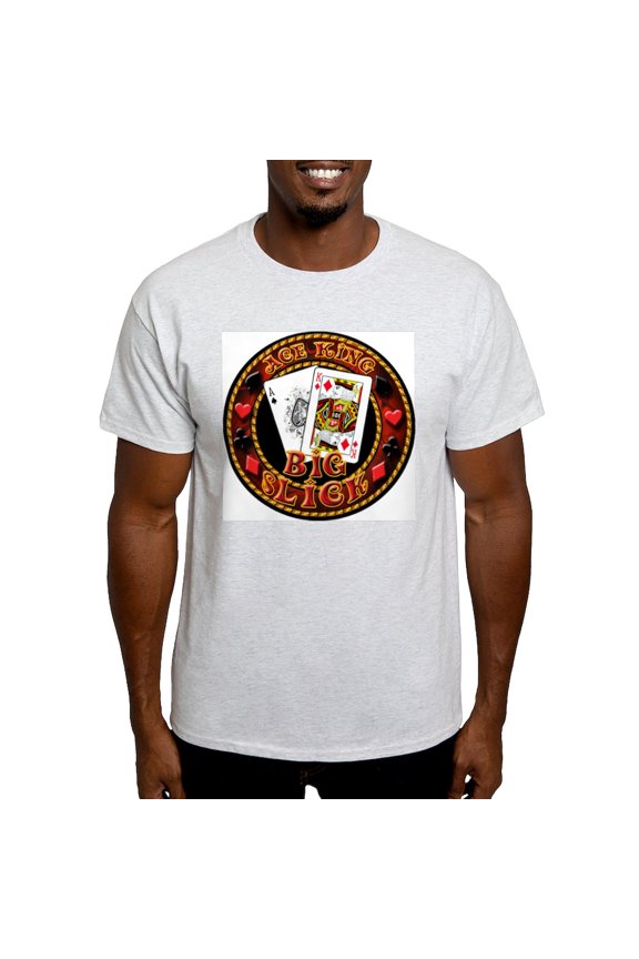 - Big Slick Ash Grey T Shirt - Men's Classic Graphic T-Shirt