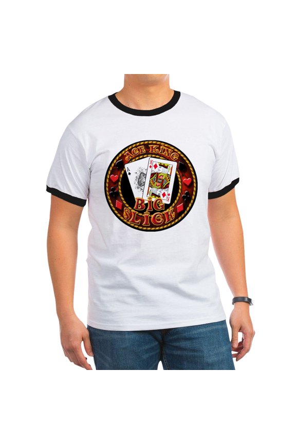 - Big Slick Ringer T - 100% Cotton Ringed T-Shirt