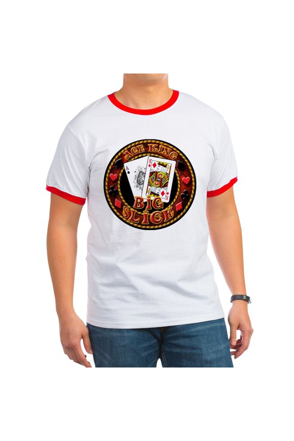 - Big Slick Ringer T - 100% Cotton Ringed T-Shirt