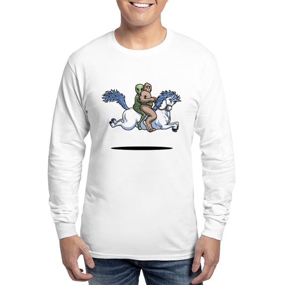CafePress - Bigfoot Alien Unicorn Long Sleeve T Shirt - Unisex Cotton Long Sleeve T-Shirt