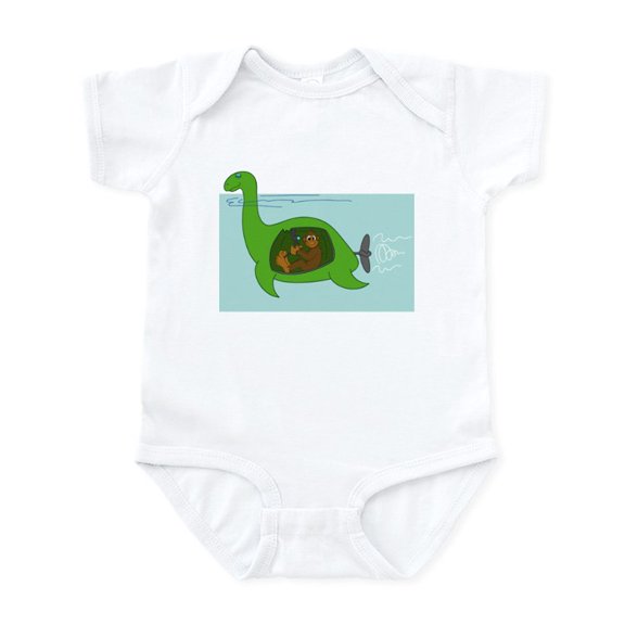 CafePress - Bigfoot And Nessie Infant Bodysuit - Baby Light Bodysuit, Size Newborn - 24 Months