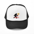 thumbnail image 1 of CafePress - Bigfoot Believes In Santa Claus - Adjustable Unisex Printed Trucker Hat with Mesh Back, 1 of 8