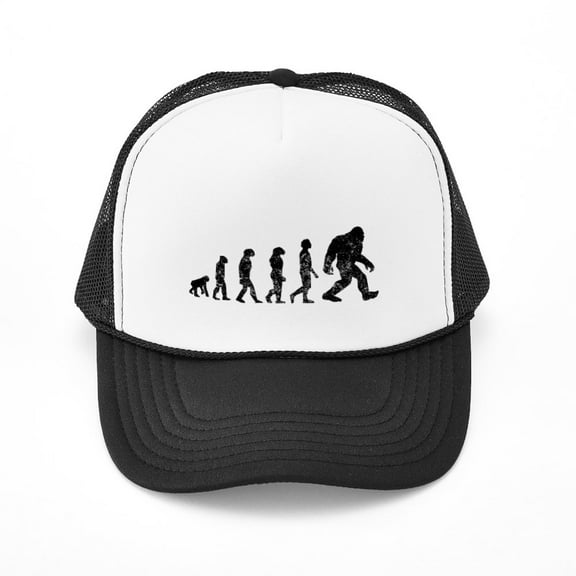 CafePress - Bigfoot Evolution - Adjustable Unisex Printed Trucker Hat with Mesh Back