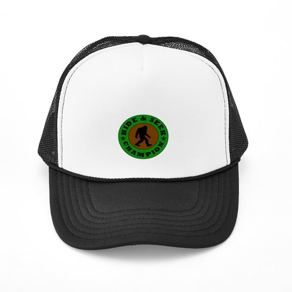 CafePress - Bigfoot Hide And Seek Champion - Adjustable Unisex Printed Trucker Hat with Mesh Back
