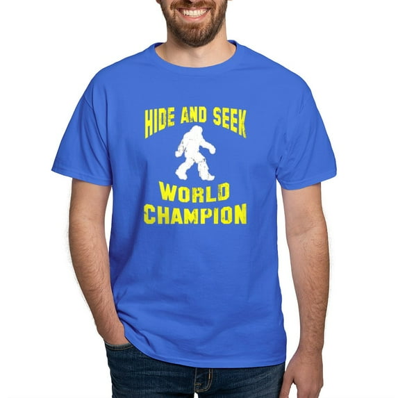 CafePress - Bigfoot Hide And Seek Dark T Shirt - Men's Classic Graphic Cotton T-Shirt