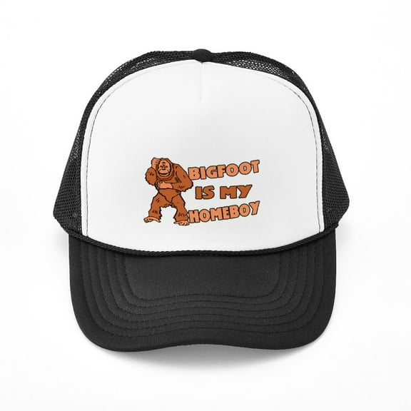 CafePress - Bigfoot Is My Homeboy - Adjustable Unisex Printed Trucker Hat with Mesh Back