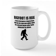 CafePress - Bigfoot Is Real Mugs - 15 oz Ceramic Large Mug