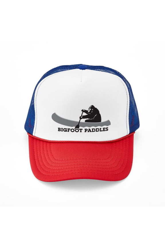 - Bigfoot Paddles - Adjustable Unisex Printed Trucker Hat with Mesh Back