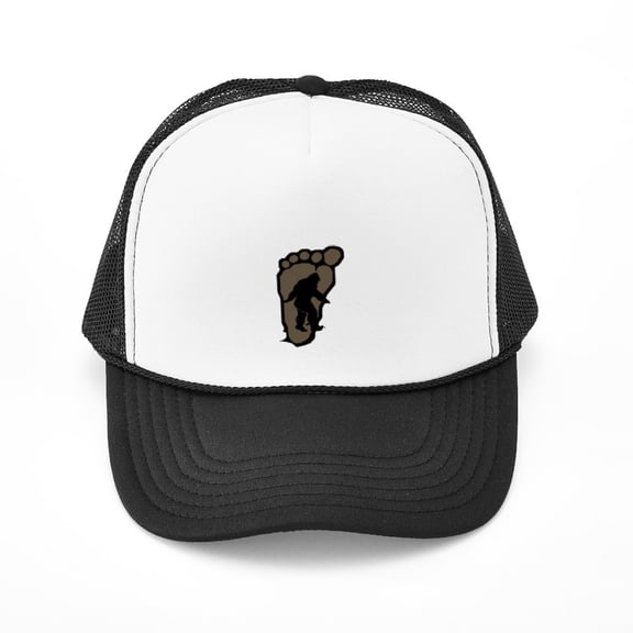 CafePress - Bigfoot Print B2 - Adjustable Unisex Printed Trucker Hat with Mesh Back