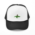 thumbnail image 1 of CafePress - Bigfoot Riding T Rex - Adjustable Unisex Printed Trucker Hat with Mesh Back, 1 of 8