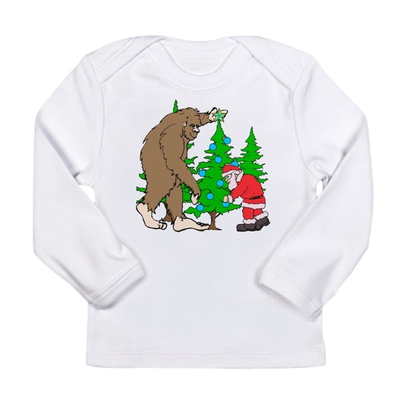 CafePress - Bigfoot, Santa Christma Long Sleeve Infant T Shirt - Long Sleeve Infant T-Shirt