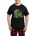 thumbnail image 1 of CafePress - Bigfoot, Santa Christmas Men's Dark Pajamas - Men's Dark Loose Fit Cotton Pajama Set, 1 of 7