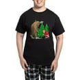 thumbnail image 1 of CafePress - Bigfoot, Santa Christmas Men's Dark Pajamas - Men's Dark Loose Fit Cotton Pajama Set, 1 of 7
