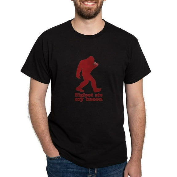 CafePress - Bigfoot (Sasquatch) Ate My Bacon! T Shirt - Men's Classic Graphic Cotton T-Shirt