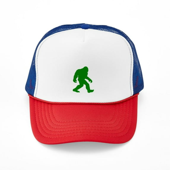 CafePress - Bigfoot Silhouette - Adjustable Unisex Printed Trucker Hat with Mesh Back