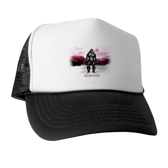 CafePress - Bigfoot - Trucker Hat - Polyester Foam Front and Nylon Mesh Weave Back