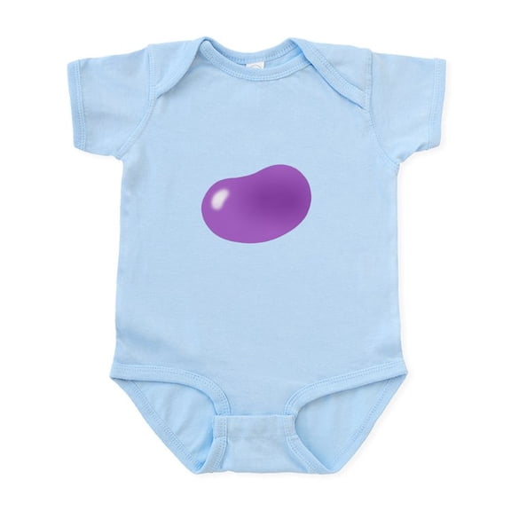CafePress - Bigger Jellybean Purple Infant Bodysuit - Baby Light Bodysuit, Size Newborn - 24 Months