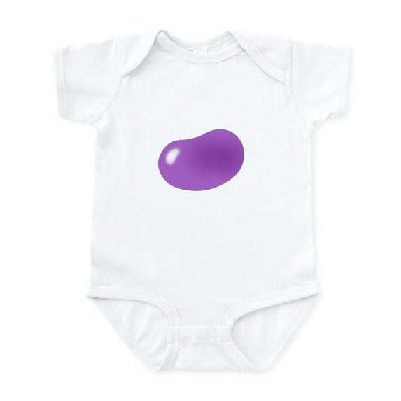CafePress - Bigger Jellybean Purple Infant Bodysuit - Baby Light Bodysuit, Size Newborn - 24 Months