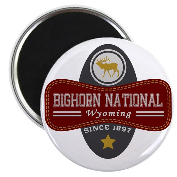 CafePress - Bighorn Natural Marquis Magnet - 2.25" Round Magnet, Refrigerator Magnet, Button Magnet Style
